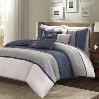 Latitude Run Rauscher 6 Piece Duvet Cover Set (LATR3869_19193286_19193289) - Blue - Queen