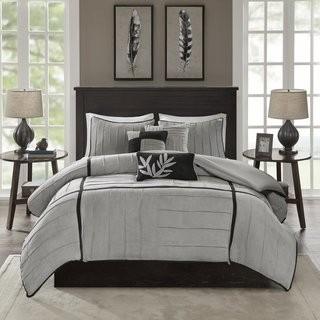 Red Barrel Studio Cortland 6 Piece Duvet Set (RDBL4450_21270499_27801842) - Grey - King
