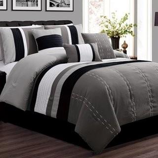 Charlton Home Hoefer Luxor Comforter Set (SDFY1795_27434805_27434804) - Navy - Queen