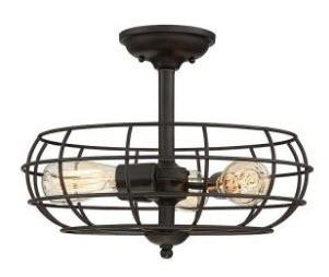 Savoy Lighting - 1-8075-3-13 - Scout - Three Light Semi-Flush Mount