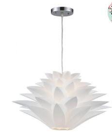 Sterling 143-001 Inshes 1 Light Mini Pendant Lamp In White