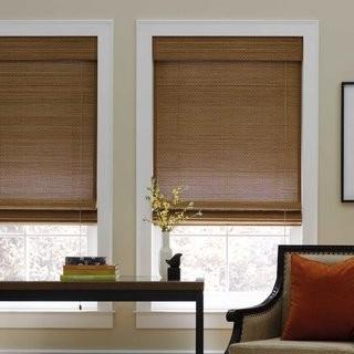 Bloomsbury Market Sand Natural Bamboo Roman Shade - 34" x 72" (BBMT2467_22280445)
