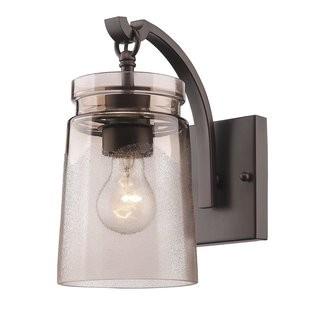 Loon Peak Rock River 1-Light Wall Sconce - Rubbed Bronze (LNPK2043_21955725_21955726)