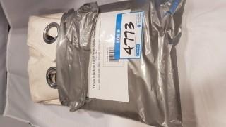 Three Posts Arends Solid Blackout Thermal Grommet Curtain Panels TRPT2113_23352584 - Natural - 37" 84"