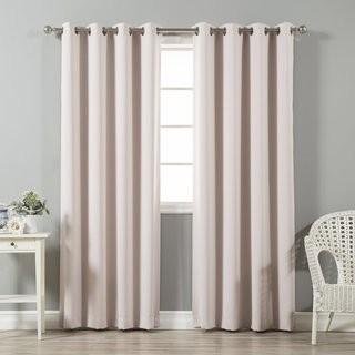 Alcott Hill Schaeffer Solid Blackout Thermal Grommet Curtain Panels (ACOT4344_21301432_21301422) - 52" x 108" - Pink