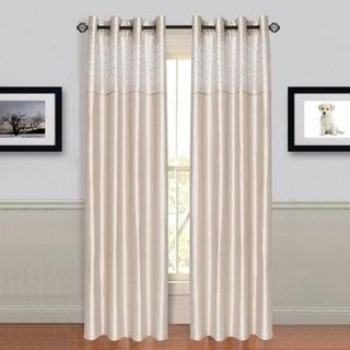 Lot 6 - Lavish Home Hollis Single Curtain Panel - 63-84T-867-B - LT Gold Color(LVRG1931_20058666_20058674)