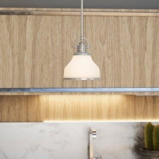 Darby Home Co Attles 1-Light Mini Pendant (DABY6349_22324114) - Brushed Nickel