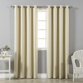 Best Home Fashion, Inc. Solid Blackout Thermal Grommet Curtain Panels (BEHF1739_24185916_24185906) - Pink - 52" x 72"
