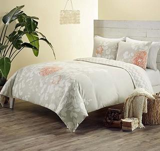 Bliss Living Home - Queen - Duvet Set - Kaleah Apricot