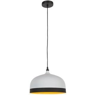 Light Society Melaina 1-Light Bowl Pendant (LGTS1062_18666744) - Whi- Blk