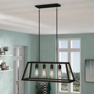 Brayden Studio McFetridge 4-Light Kitchen Island Pendant (BYST5011)- Bronze