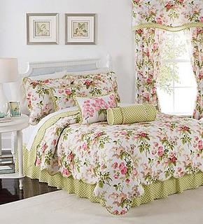 Waverly - 4pc King Quilt Set - Emma's Garden Blossom 