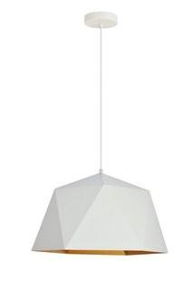 Wrought Studio Mullican 1-Light Inverted Pendant (VRKG8455_25228426_25228424) - White / Gold