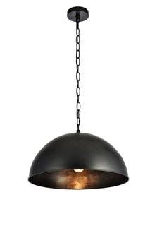 Williston Forge Emmaleigh 1-Light Inverted Pendant (WLFR4696_24356350_24356348) - Vintage Black
