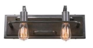 Varaluz - 2LT - Vanity - 268B02SL-LED - Lofty 2 Light 17 inch Steel Vanity Wall Light