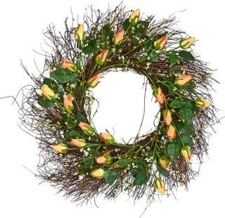 Worth Imports Rose and Berries on Natural Twig 24 Wreath (WTHP1712)