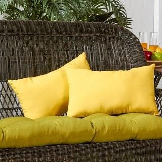 Andover Mills Sarver Outdoor Lumbar Pillow (ANDV3432_26955023) - Yellow