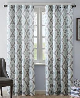 Ink & Ivy - Grommet window Panel - 50" x 84" - 1140-196 - Aqua - 2 sets
