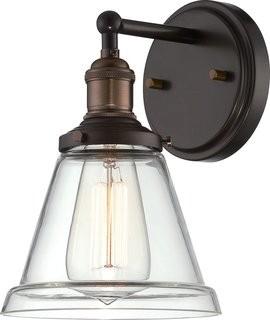 Laurel Foundry Modern Farmhouse Sandy Springs 1-Light Bath Sconce (LRFY5066_20283773) - Rustic Bronze