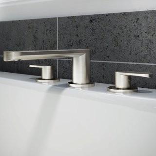 Jacuzzi Razzo Double Handle Deck Mount Roman Tub Faucet Trim (JS6742_26114759) - Brushed Nickel