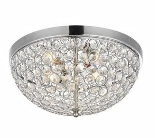 Taye Collection Flushmount D13.5 H6.3 Lt3 Chrome Finish