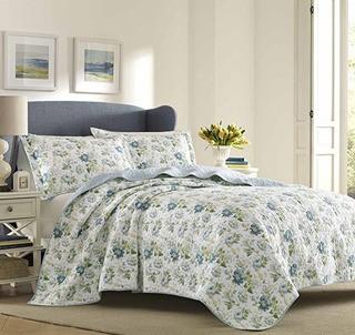 Laura Ashley King - reversible Quilt - Peony Garden 