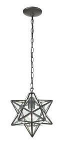 Sterling 145-001 Star 1 Light Pendant In Clear Glass