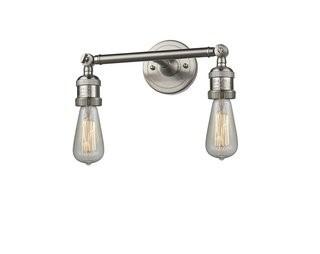 Beachcrest Home Bare Bulb Neneleau 2-Light Armed Sconce (BCMH2436_24059269) - 2 pcs