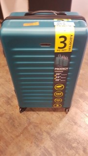 Prodigy Velocity 3-Piece Hardside Spinner Luggage Set - Teal