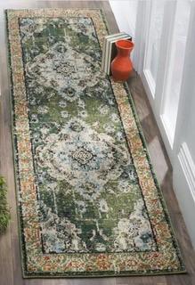 Safavieh - Monaco - MNC243F-214 - Forest green  - 2'2" x 14'