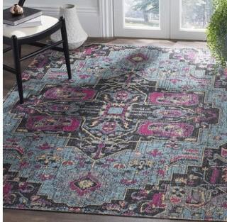Safavieh - Artisan - ATN-511 - L.Blue / Blk - 2'2" x 8'