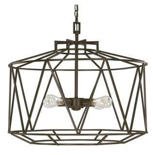 Austin Allen & Co. 4-Light Textured Brown Pendant