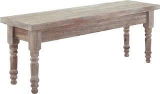 Grain Wood Furniture Valerie Wood Bench (GRNW1023_15834875) - Driftwood Color