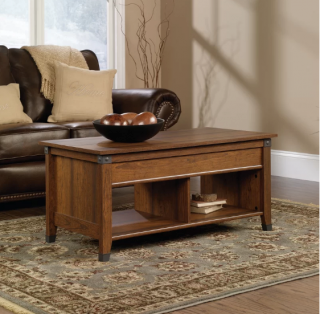 Loon Peak Newdale Coffee Table with Lift Top (LOON1653_19037794) - Washington Cherry