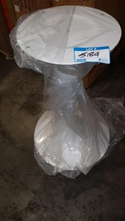 White Round Outdoor Table 