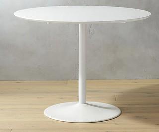 AE 700-white dining table with pedestal base