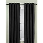 UNION SQUARE 84-INCH GROMMET TOP WINDOW CURTAIN PANEL IN BLACK