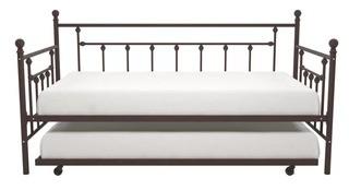 Charlton Home McCarthy Daybed with Trundle (CHLH3031_20558416_20972809) - Twin - Bronze