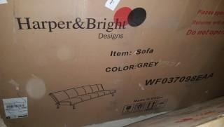Harper & Bright - Sofa - Grey - WF037098EAA
