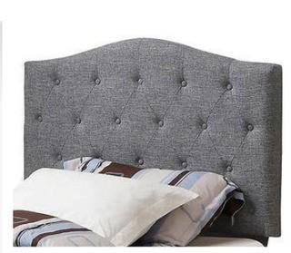 Alton Upholstered Headboard - Twin Grey  - A73T - 