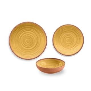 TarHong Rustic Swirl Melamine 12 Piece Dinnerware Set, Service for 4 (TARH1151_17059983)