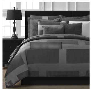Orren Ellis Crosstown Bed In a Bag Set (ORNL2477_25662526_25662529) - Grey - King