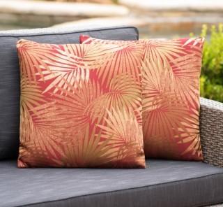 Bay Isle Home Brookridge Square Outdoor Throw Pillow (BYIL1151_23265267) - Tropical Red - 2 pcs