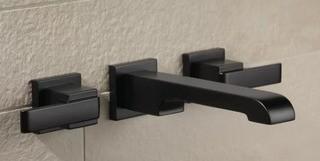 Delta Wall Mounted Double Handle Bathroom Faucet (DLT8046) - 