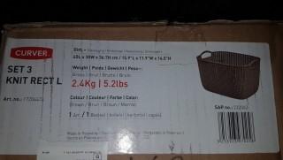Curver Set 3 Knit Rect (L) 