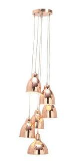 Metal 6 L Pendant 21"W, 48"H 50597 By UMA