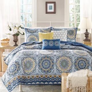World Menagerie Dhawan 6 Piece Coverlet Set (WDMG11781586788517434444) - Blue - Queen 