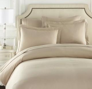 Charlton Home Pelham 1500 Thread Count 3 Piece Luxury Duvet Cover Set (CHRL9030_25834933_25834944) - Taupe - King 