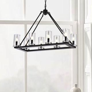 Gracie Oaks Alyce 8-Light Kitchen Island Pendant (GRKS4146) 