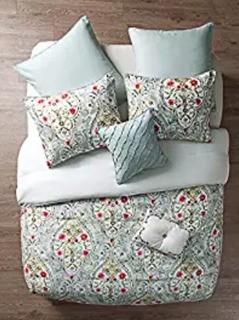VCNY - Evangeline - 5pc Quilt - Queen - Blue 